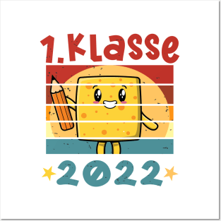 1. Klasse 2022 Kawaii Anime Schulbeginn T shirt Posters and Art